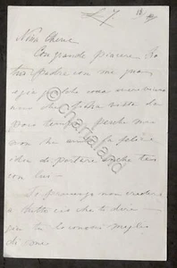 Lettera autografa Ricciotti Garibaldi (figlio di Giuseppe Garibaldi) 1870 - Foto 1 di 2