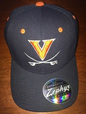 Virginia Cavaliers Stretch Fit Hat (Baseball Cap) DK BLUE