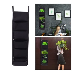 Wand hängende Pflanzentasche Mehrfachpocket Pflanzer kreativer Filzanbautasche - Bild 1 von 12