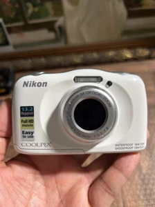 Nikon COOLPIX W100 13.2MP Waterproof Shockproof Compact Digital Camera - White - Picture 1 of 7
