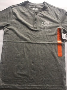 Boys Short Sleeve PS Aeropostale Size 12 Gray Shirt Los Angeles California - Picture 1 of 4