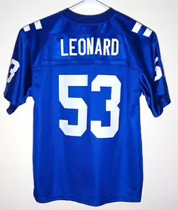 Indianapolis Colts Youth Jersey by NFL Pro-Line, #53 Leonard, Size Y-M - Picture 1 of 7