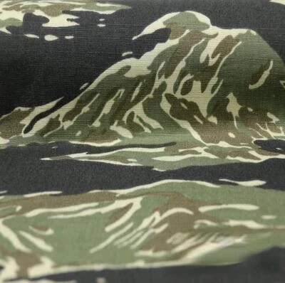 Tela camuflada a rayas de tigre de algodón de poliéster tela resistente al desgaste para hágalo usted mismo  Foto 1 de 4