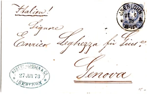 DR  Auslandsbrief ISERLOHN - GENOVA m. 34 b ; 27 - 6 - 78 - Bild 1 von 1