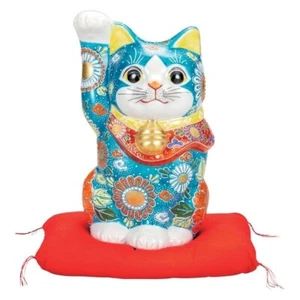 Maneki-Neko(Lucky Cat) Kutani-yaki, Japanese Traditional Crafts - Picture 1 of 1