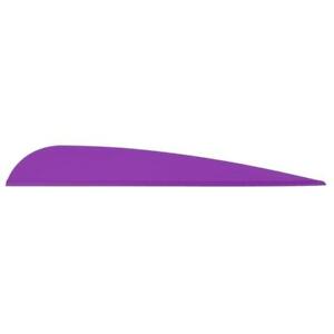 AAE Elite Plastifletch Vanes Purple 3.875" 100 Pack