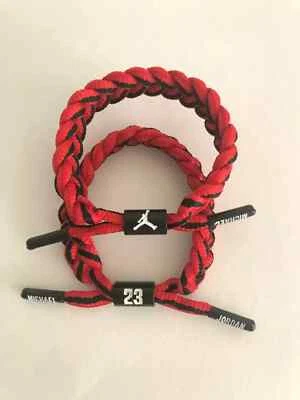NBA PLAYERS Braided Shoestring Adjustable Bracelet Jordan,Kobe,Curry,Irving, - Image 1 of 3