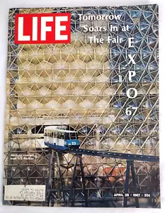 Life Magazine April 28, 1967 Expo 1967 Montreal Canada VINTAGE ORIGINAL EUC - Foto 1 di 6