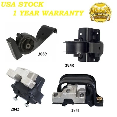 4PCS MOTOR & TRANS MOUNT FIT 1998-2000 Plymouth Breeze 2.0L - Image 1 of 4