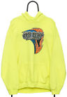 Retro Red Clay Racing Graphic Yellow Hoodie - X Large