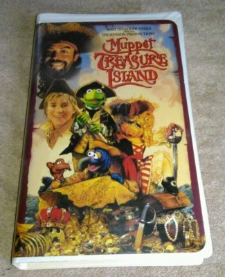 Muppet Treasure Island VHS Clamshell Case Tested Tim Curry Henson Disney  - Imagem 1 de 3