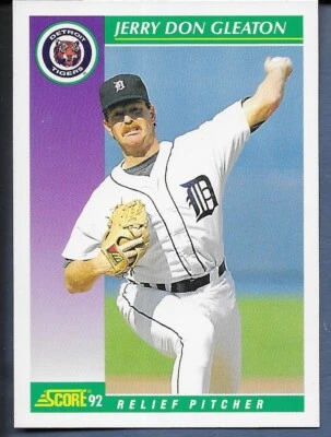 1992 Score #375 Jerry Don Gleaton Tigers NM  - Image 1 of 2