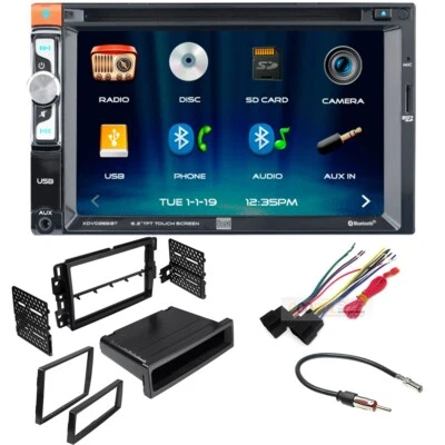 XDVD269BT CD/CDVDBluetooth Car Stereo,  Install Kit for 2007-13 Chevy Silverado - Image 1 of 4