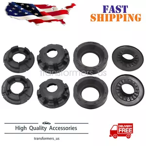 Front Rear Upper & Lower Spring Isolators Kit For 1999-2004 Jeep Grand Cherokee - Picture 1 of 10