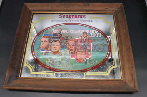 Seagrams Seven Crowns of Sports Collection First NFL Title Game Mirror ZM436