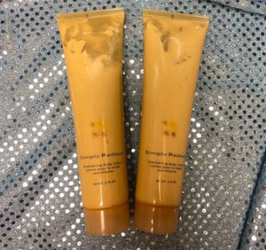 Lot of 2 AVON Simply Radiant Glimmering Body Lotion NEW Old Stock - Picture 1 of 1