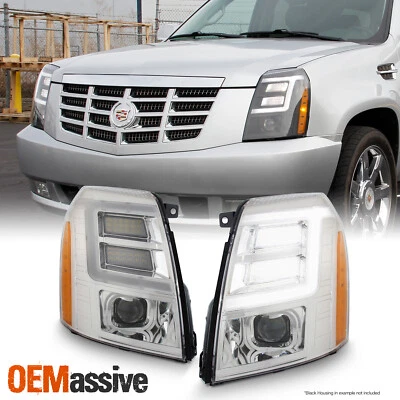 For 2007-2014 Cadillac Escalade LED DRL Projector Headlights [Xenon/HID] Lights - Image 1 of 4