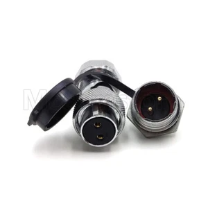 WS20 25A 2 pin Waterproof Panel Connector Plug Socket,LED Light Cable Connector - Picture 1 of 7