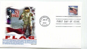 5053 US Flag Coil, APU, Panda Cachets FDC - Bild 1 von 1