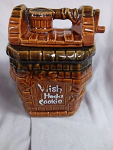 vintage mccoy wishing well ceramic cookie jar wish i hada cookie - Picture 1 of 24