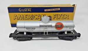 VINTAGE AMERICAN FLYER #925 S SCALE GULF SINGLE DOME TANK CAR W/DIE CAST KNUCKLE - Picture 1 of 2