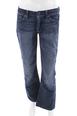 7 For All Mankind Women Dark Blue Bootcut Jeans Size 25 - Image 1 of 4