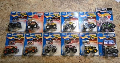 Hot Wheels Monster Jam 2002 Set Lote de 12 Camiones Nuevos 3 7 15 22 28 31 34 35 37 39 Foto 1 de 4