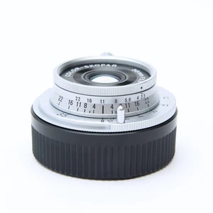 Voigtlander COLOR-SKOPAR 35mm F/3.5 VM Silver (for Leica M) -Near Mint- #280 - Picture 1 of 12