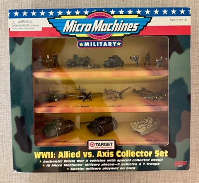 MICRO MACHINES WWII: ALLIED VS. AXIS Collector Set New Mint in Box Galoob 1998 - Image 1 of 4