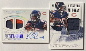 2014 National Treasures KA’DEEM CAREY RC NFL GEAR HOLO AUTO /49 + Midway /99 - Bild 1 von 2