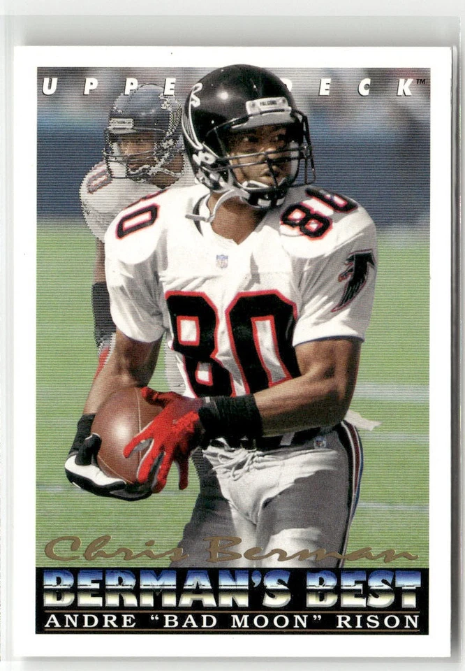 1993 UPPER DECK #440 ANDRE "BAD MOON" RISON ATLANTA FALCONS - Image 1 of 2