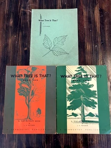 3  Vintage Illustrated Books: WHAT TREE IS THAT - Text Activity Books J. Potzger - Imagen 1 de 22