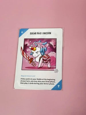 Unstable Unicorns SUGAR RAID UNICORN convention exclusive card Unstable Games - Image 1 of 2