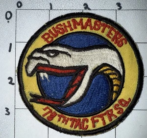 Vietnam War - 1970s 78th Tactical Fighter Squadron Bushmasters Patch (7 - Picture 1 of 2