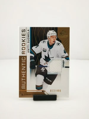 2018-19 Upper Deck SP Game Used #/499 Authentic Rookies Antti Suomela #192 Gold - Image 1 of 4