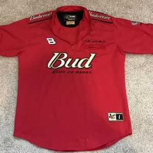 Vintage Dale Earnhardt Jr Bud King Beers Chase Authentics Drivers Line Shirt L - Picture 1 of 17