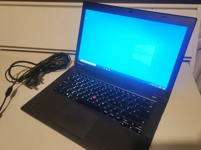 Lenovo ThinkPad T440 Laptop, i7 vPro , 8 GB RAM, 500 gb HDD Windows 10 & Psu - Image 1 of 4