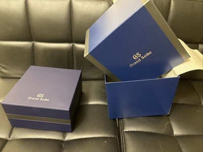 Grand Seiko Watch Box Case Blue , Great Condition. Inner Outer - Image 1 of 4