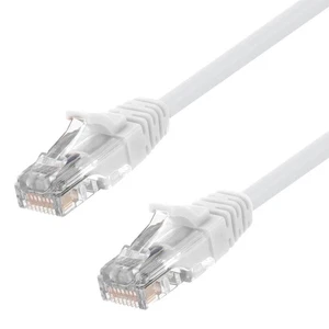 Cable de conexión Ethernet CAT5E, UTP, 24AWG, 0,5 pies, paquete de 10, blanco - Imagen 1 de 4