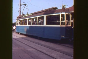 Originaldia Straßenbahn Zürich ,Wagen  1403, am Hbf, 1966 - Picture 1 of 2