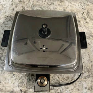 Vtg 1960's Toastmaster Electric Skillet Stainless Steel Fully Immersible P803 - Picture 1 of 8