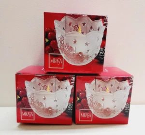 Juego de 3 Candelabros Mikasa Silent Night 3" Hecho en Alemania - Imagen 1 de 3