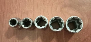 Vintage Craftsman USA 5-teilig 3/8" Antrieb 8-Punkt Doppelvierkant Steckschlüsselsatz = V = - Bild 1 von 5