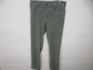 Faherty Pants Mens 33x32 Sage Green Stretch Twill 5-Pocket Casual Jeans Comfort - Picture 1 of 11