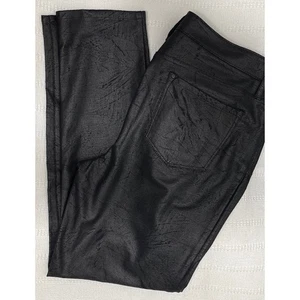 Chicos Wildlederimitat Hose Gr. 2 R schwarz schimmernd weich Stretch Ultimate Fit Jegging - Bild 1 von 7