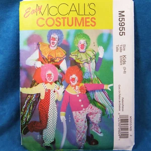 McCall's Costume 5955 Kids Clown 4 looks sz 3-8 NEW Sewing Pattern - Bild 1 von 1