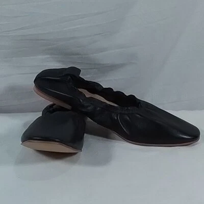 Women's Chelsea Crew Clara Leather Ballet Flat Black Size: 7 - New in Box Foto 1 de 4
