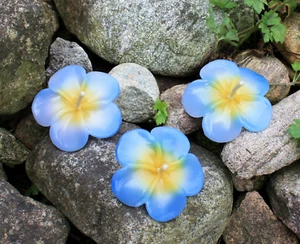 30 Schwimmkerzen Blüten blau gelb Kerzen Blütenkerzen Blumenkerzen Deko Kerzen  - Bild 1 von 2