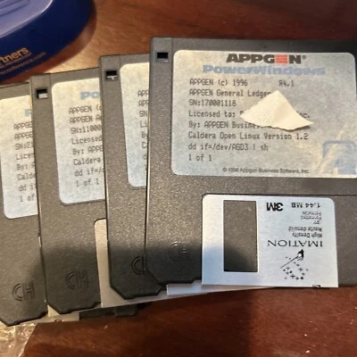 NEVER USED Appgen Complete Accounting Software for Linux+Serial Nos+Disks. v1.2 - Image 1 of 4