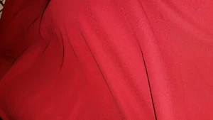 RED GEORGETTE FABRIC - SOLD BY THE METER - Picture 1 of 5